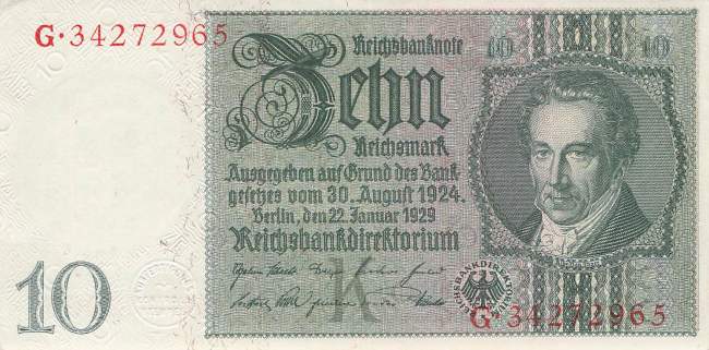 10 Mark 1929